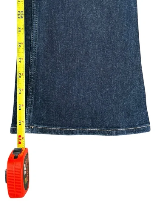 WHBM Women’s High Rise Dark Wash Sculpt Skinny Flare Jeans Size 8 Stretch - Picture 11 of 16